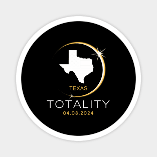 Total Solar Eclipse 2024 Texas America Spring Totality Magnet